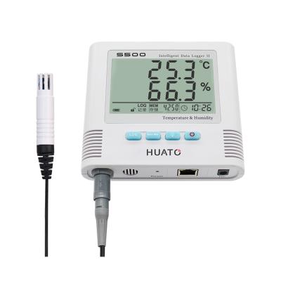 China GSM Warehousing Use Height Accuracy TCP/IP Temperature Humidity Data Logger Monitoring System Cold Real Time Solution (RJ45) for sale