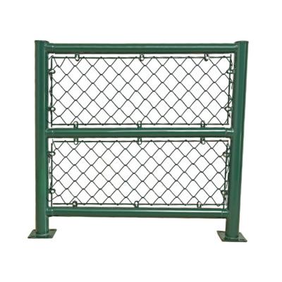 China Easily Assembled Factory Sells Fence Making Machine Chain Rod Braiding Machine Galvanized Iron Chain Link Temporary Fence Panel for sale