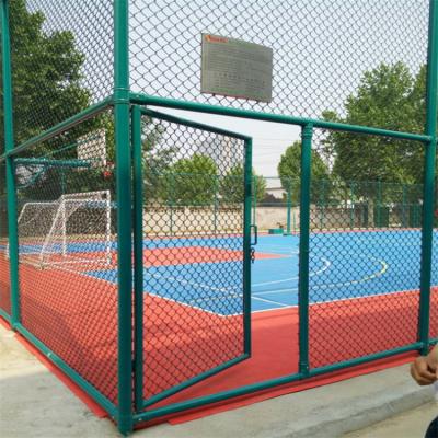 China Easily Assembled Playground Fence Zinc Coated Chain Link Fencing Chain Link Galvanized for sale