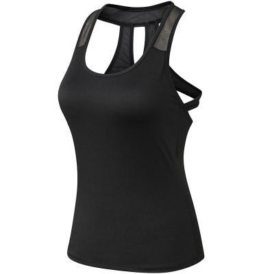 China Performance Antibacterial Compression Women Athletic Running Tank Tops Invest Yoga Baselayer Shirt for sale