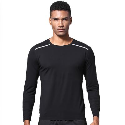 China Custom Made Men's Dry Fit Moisture Wicking Performance Crew T-shirt Gym Active Sports Training Baselayer Antibacterial for sale