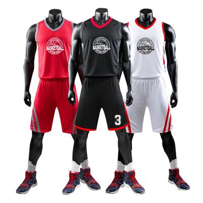 China Custom Antibacterial Basketball Tank Top Uniform For Men Sportswear Design Your Own Style Youth Sets for sale