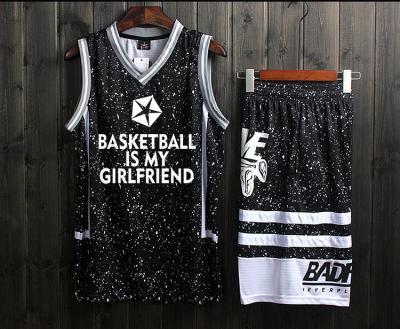 China Custom Team Basketball Wear Wholesale Basketball Antibacterial Moisture Sublimation Basketball Wicking Tank Top Latest Best for sale