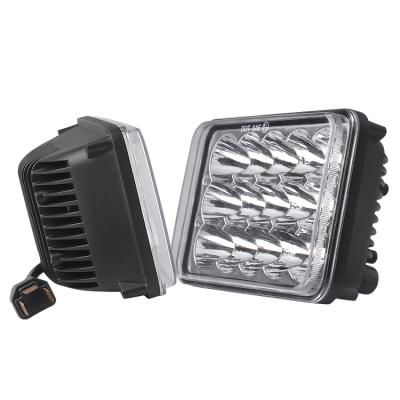 China square led headlight 4x6 LED lamp PC lens 4x4 beam 4x4 vehicle head lamp 45W for truck ASC03-45W-C for sale