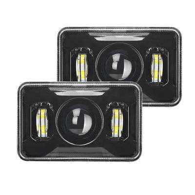 China 4X6 Led Head Light Wholesale 4x6 Square Led Truck Drive Light Waterproof Headlight For Jeep Offroad Trucks for sale