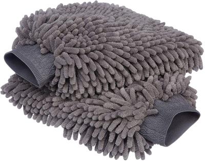 China Anthozoan Chenille Microfiber Waterproof Winter Car Premium Car Wash Gloves Chenille Cleaning Gloves Clean Tool Kits Super Absorbent Lint Free And Scratch Free Was for sale