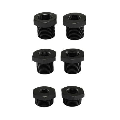 China Universal Threaded Adapter Black Anodized Aluminum Automotive Oil Filter for sale