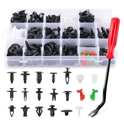 China Topdrive 725Pcs Car Push Stopper Fix Car Clips Kits & Auto Fasteners Assortment Most Popular Sizes Nylon Fender Bumper Rivets for sale