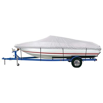 China High Quality 600D Water Proof Heavy Duty UV Resistant Boat Cover For Fish Ski Pro Style Bass Boat 20 22ft V Code Hull Fishing Boat Rover for sale