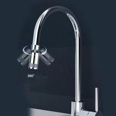 China Factory wholesale hot sale modern 360 degree splash proof kitchen spout swivel joint kitchen rainforest outlet brass accessories for sale