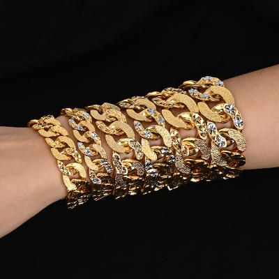 China Fitted Safety Tail Chain Men's Women's Hot Selling Gold Bracelet Bangle Eco-Friendly Copper Jewelry for sale