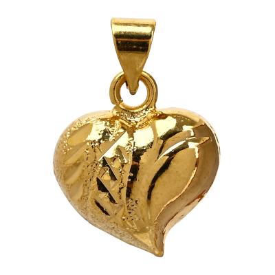 China IPG Technology Plating Lasts And Does Not Fade Necklace Gold Love Heart Pendant Necklace Wholesale Charm Pendant for sale