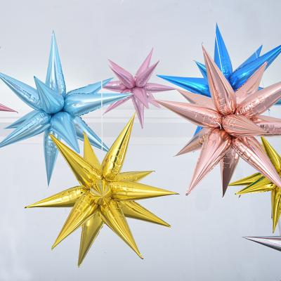 China Amazon Foil Balloon Star Foil Balloon Set Decoration Wedding Festival Party Exploding Water Light Exploding Layout for sale