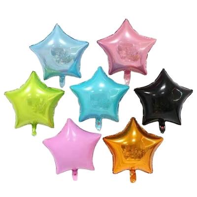 China 18 Inch Rose Gold Foil Star Foil Balloons Wedding Birthday Valentines Day Party Balloon Decoration Baby Shower for sale