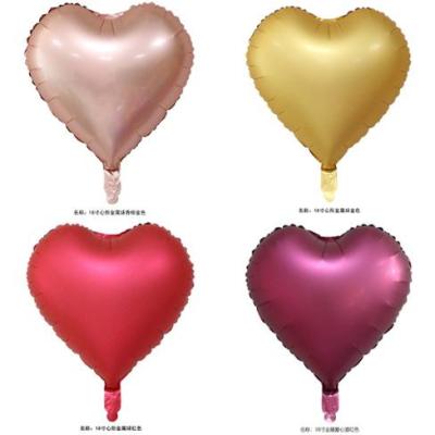 China Wholesale 18 Inch Metallic Chrome Heart Shaped Party White Case Foil Helium Balloons For Party Decoration for sale