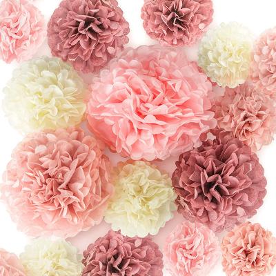 China Wholesale BABY Party 6in/8in/10in/12in/14in Paper Flower Balls Birthday Party Decoration Mall Window Decorative Layout for sale