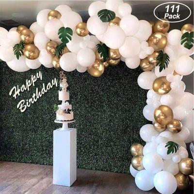 China For Wedding Garland Set Hawaiian Balloon Set Wedding Decoration Party Theme Boy Birthday Gold White Gold Color Ramadan 6 Balloon Set All Festival for sale