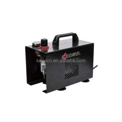 China KY-80SE Portable Oil Free Airbrush Compressor Single Cylinder Piston Compressor With Cover for sale