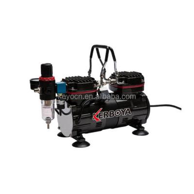 China KY-90 Air Compressor Oil Free Portable Twin Cylinder Airbrush Compressor (Oil Free) for sale