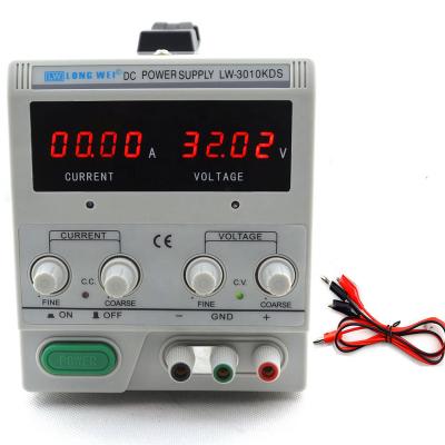 China High Precision 4 Digits DC Set Power Supply 30V 10A 3010KDS 3010KDS LED Display Lab Changing Power Supply for sale