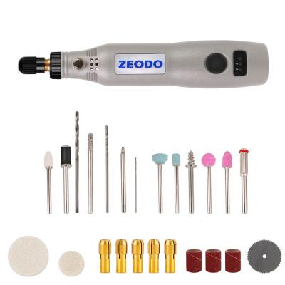 China ABS ZD5000 20W Mini Electric DC Cordless Variable Speed ​​USB 3.7V Rotary Tools Woodworking Grinder Set DIY Carving Pen for Milling for sale