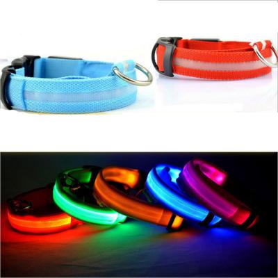 China Lights Led Collar Light Rechargeable Pet Luminous Collar With USB Charging Cable Led Dog Collar for sale