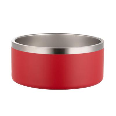 China Sustainable Dog Bowl Custom Powder Coated SLOW Dog Bowl Stainless Steel Pet Doggie Bowl Pet Food Feeder Red White Yellow Black for sale