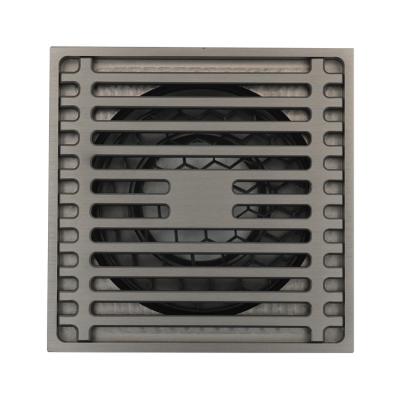 China Large Modern Displacement All Floor Drain Brass Kitchen Bathroom Floor Drain for sale