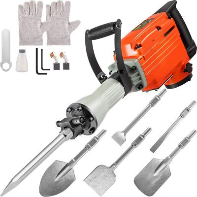 China Electric Demolition Jack Hammer with point and flat chisel bit - drop hammer drills 71x17X30cm for sale