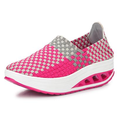 China Lightweight Cheapest Handmade Rubber Woven High Quality Running Shoes Runner Shoes For Lady Sports Shoes for sale