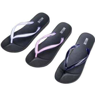 China Women Breathable Flip Flops Slides Crystal Transparent Slippers Beach Shoes Sandals Wholesale Summer Beach Colorful Outdoor for sale