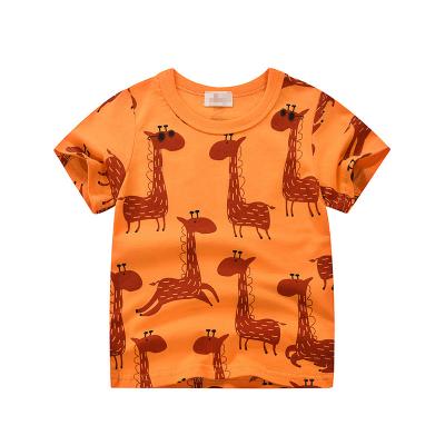 China 100%COTTON Kids Short Sleeve T-shirt Cute Printing 100%COTTON Kids Baby Boy T-Shirts For Summer Comfortable Cloth for sale