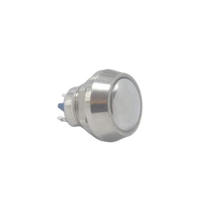 China Copper Clad Copper Plated 12mm Mini Push Button On Off Switch for sale