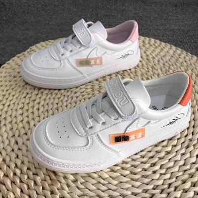 China Trend LC-C2601 Microfiber Fashion Children Kids Leather Sneakers School Sport Shoes For Girls Boys Sports Used Branded Shoes for sale