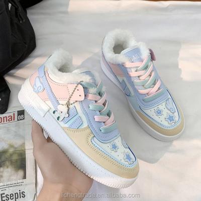 China Newest Fashion Trend Women Big Size Shoes Sneakers Lace Up Ladies Cheap Casual Shoes Made In China Bulk Mixed Sport Shoes For Female for sale