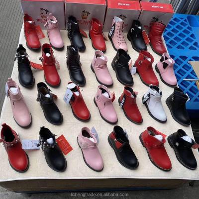 China Fashion trend buckshot shoes hot sale mixed occasion used children's boots made in Wenzhou for sale