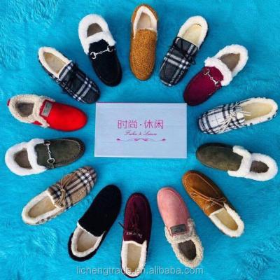 China 2020 factory wholesale fashion trend cotton casual shoes women's second mix used shoes for winter for sale