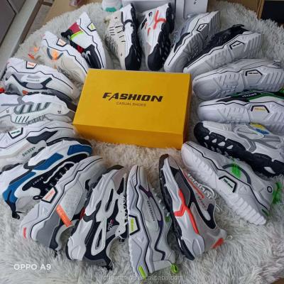 China China factory fashion low price durable non-slip men's running shoes cheap popular sports lace up popular sports used running men sneakers for sale