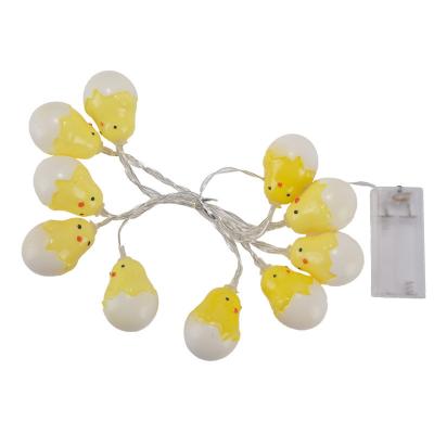 China Festival Stuff 2M 3M Easter Light Decoration Chick Egg LED String Lights Garland Easter Fairy Light Kids Bedroom Easter Party Gifts Decor for sale