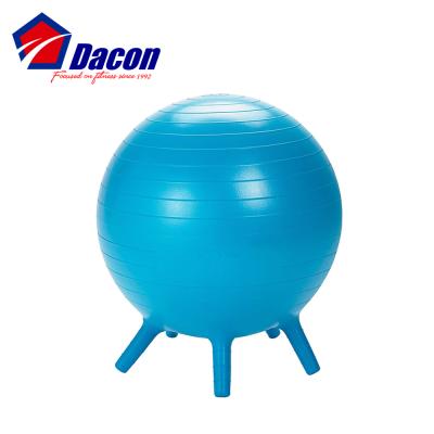 China Yoga Exercises Kids Inflatable Balance Ball Desk Chair With Stability Legs for sale