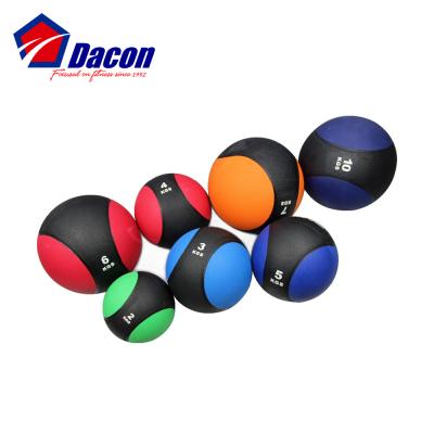 China Bodybuilding Crosfit Rubber Material Two Color Bouncing Medicine Ball , Bounce Ball for sale