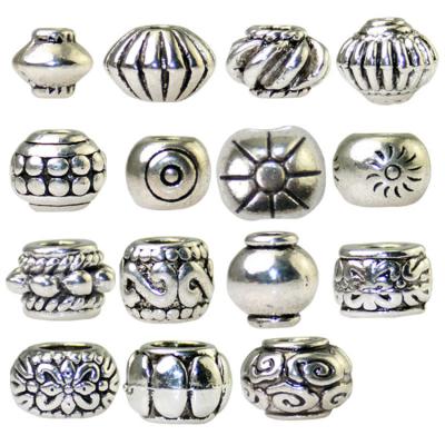 China Free Sample Wholesale Custom Retro Styles Wavy Texture Zinc Alloy Wavy Various Per Kg Small Metal Beads For Jewelry Accessories for sale