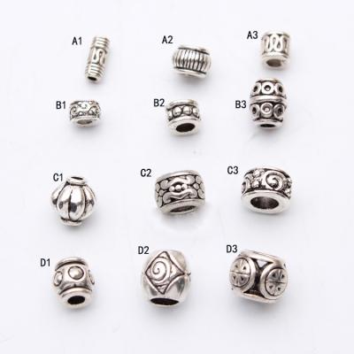 China Wholesale Various Styles Hot Selling Zinc Alloy Classic Retro Embossed Beads For Diy Handmade for sale