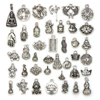 China Retro Factory Direct Sales Chinese Mascot Anti-silver Zinc Alloy Inspired Charms Pendant For Bracelet for sale