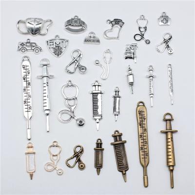 China Wholesale Custom Zinc Alloy Retro Jewelry Findings Delicate Medical Supplies Free Sample Pendant Charm for sale