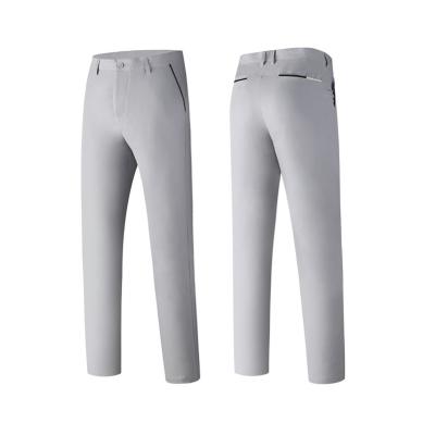 China Anti-wrinkle New Arrival Men's Quick Dry Sports Golf Pants Polyester Fashion Custom Cheap Pants Men's Gray Golf for sale