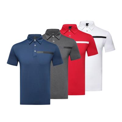 China Good Quality QUICK DRY Golf Shirt Polo Men Spandex Polyester Casual Wear Embroidered Custom Fit Dry Clothing for sale