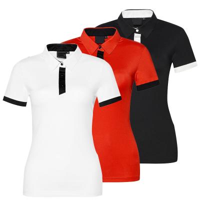 China Hot Sale Anti-wrinkle 2020 Polo Shirt Women New Casual Summer Slim Short Sleeve Polo Shirts Tops Female Organic Fiber Polo Shirt for sale