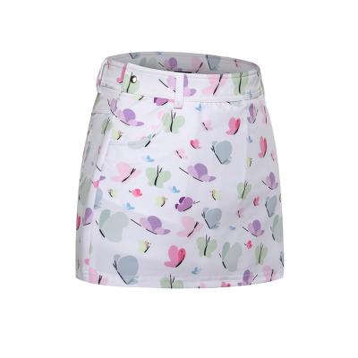 China New Plus Size Design Customized Polyester High Performance Sublimated Floral Printing Golf Skirt for sale