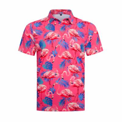 China Anti-Wrinkle Custom Design Golf Polo Shirt Wear Performance Golf Shirt Polo Shirt Polyester Spandex Men Sublimation for sale